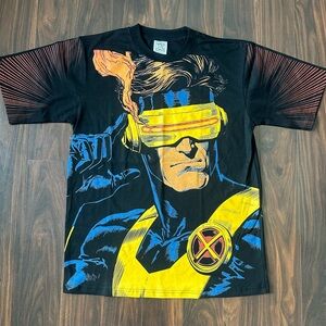 Cyclops X-Men AOP Marvel All Over Print Size XL Double Sided Modern T-Shirt